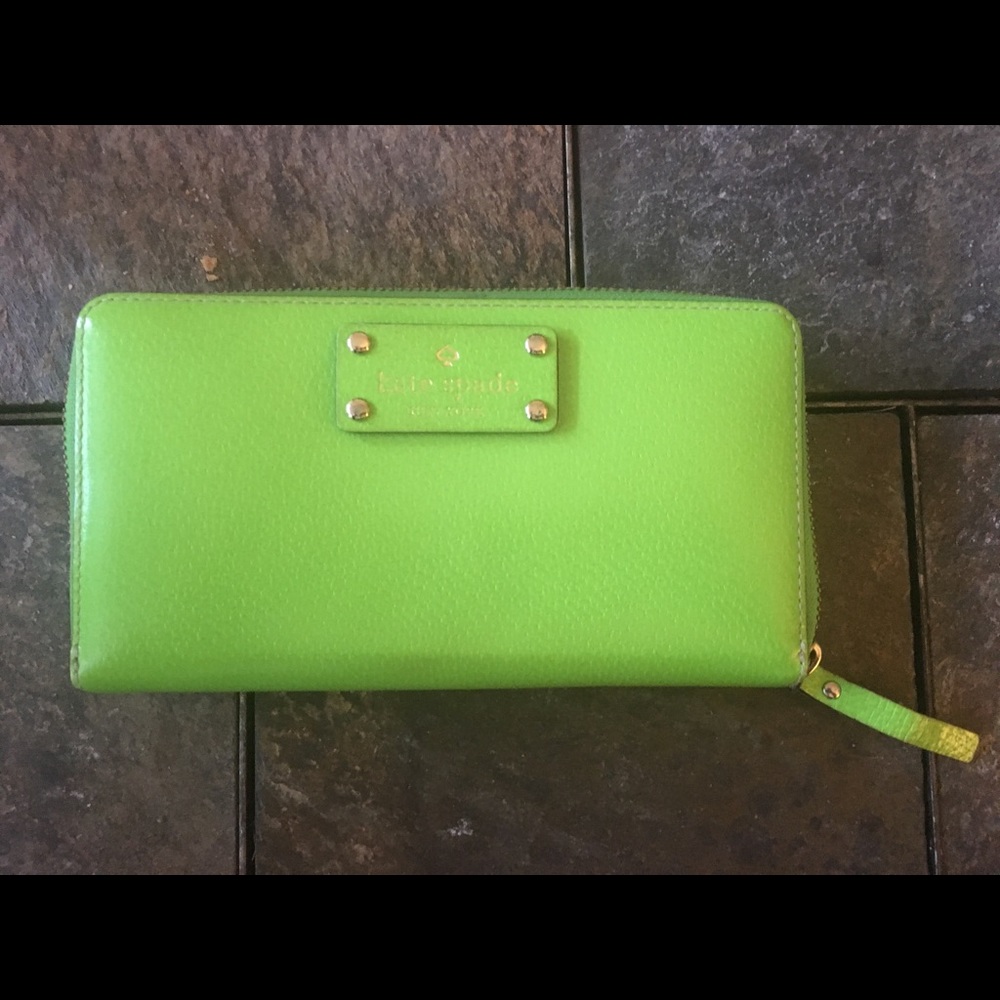 Green Kate Spade Wallet